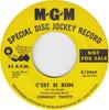 7inch Record CONWAY TWITTY  CEst Si Bon Its So Good K12969PROMO MGM Records 1960 US Rock Used