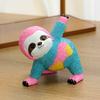 Colorful Yoga Sloth Statue Simulation Sloth Resin Figurine Sculpture Home Office Yoga Gym Desktop Decoration Ornament