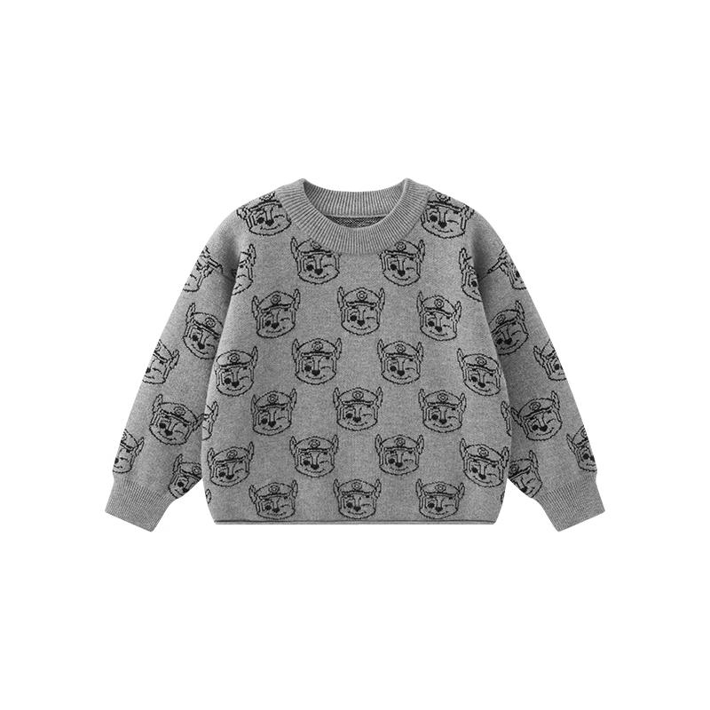 Paw Patrol Chase Jacquard Round Neck Pullover Sweater for Kids 130