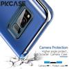 PKCASE Smart Mirror Klapphülle für Samsung A05 A05S A15 A35 A25 A33 A34 5G Note 20 Ultra Stoßfeste Leder-Ständer-Abdeckung