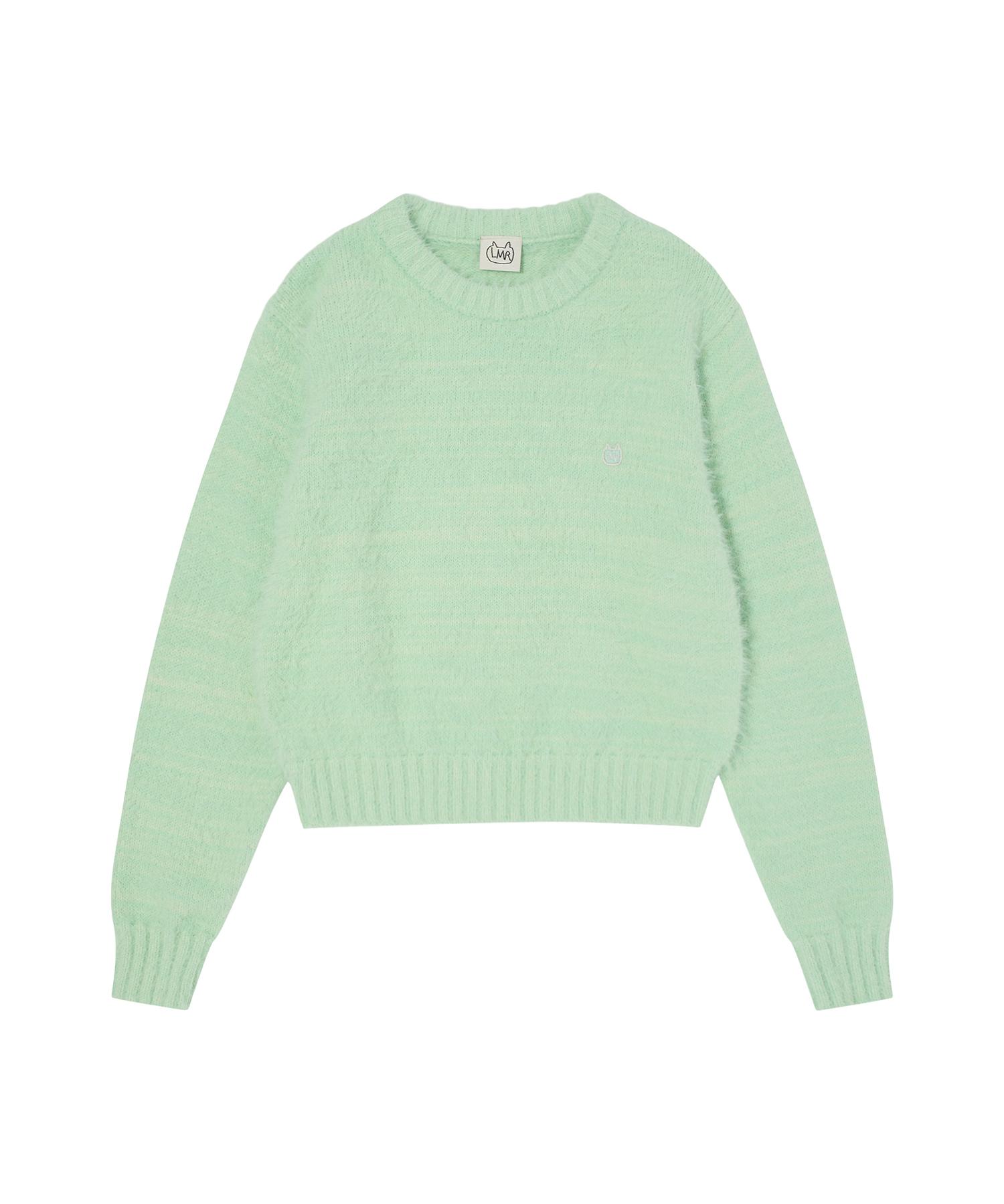 Lmr Mini Symbol Embroidered Mohair Knit Mint Mint/Mint