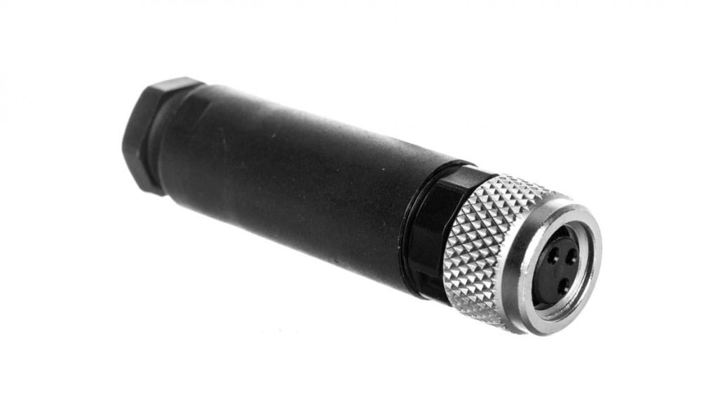 Gniazdo Wtykowe 3-Pinowe Proste M8 Mosiądz Przyłącze 0,14-0,5Mm2 Sacc-M 8Fs-3Con-M-Sw 1506888