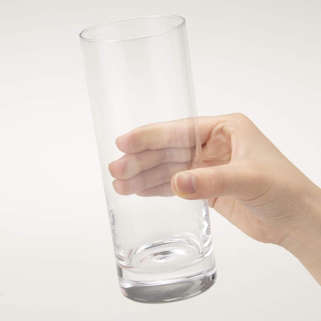 Toyo Sasaki Glass Sirocco Tumbler Glass, 450ml, Set of 6, Made In Japan, Dishwasher Safe, Shatter-Resistant, Thin, Suitable for Beer, Highball, Sour,