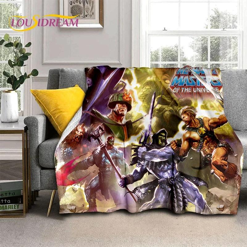 Cartoon He Man Masters of Universe Blanket,Soft Throw Blanket for Home Bedroom Bed Sofa Picnic Travel Office Cover Blanket Kids