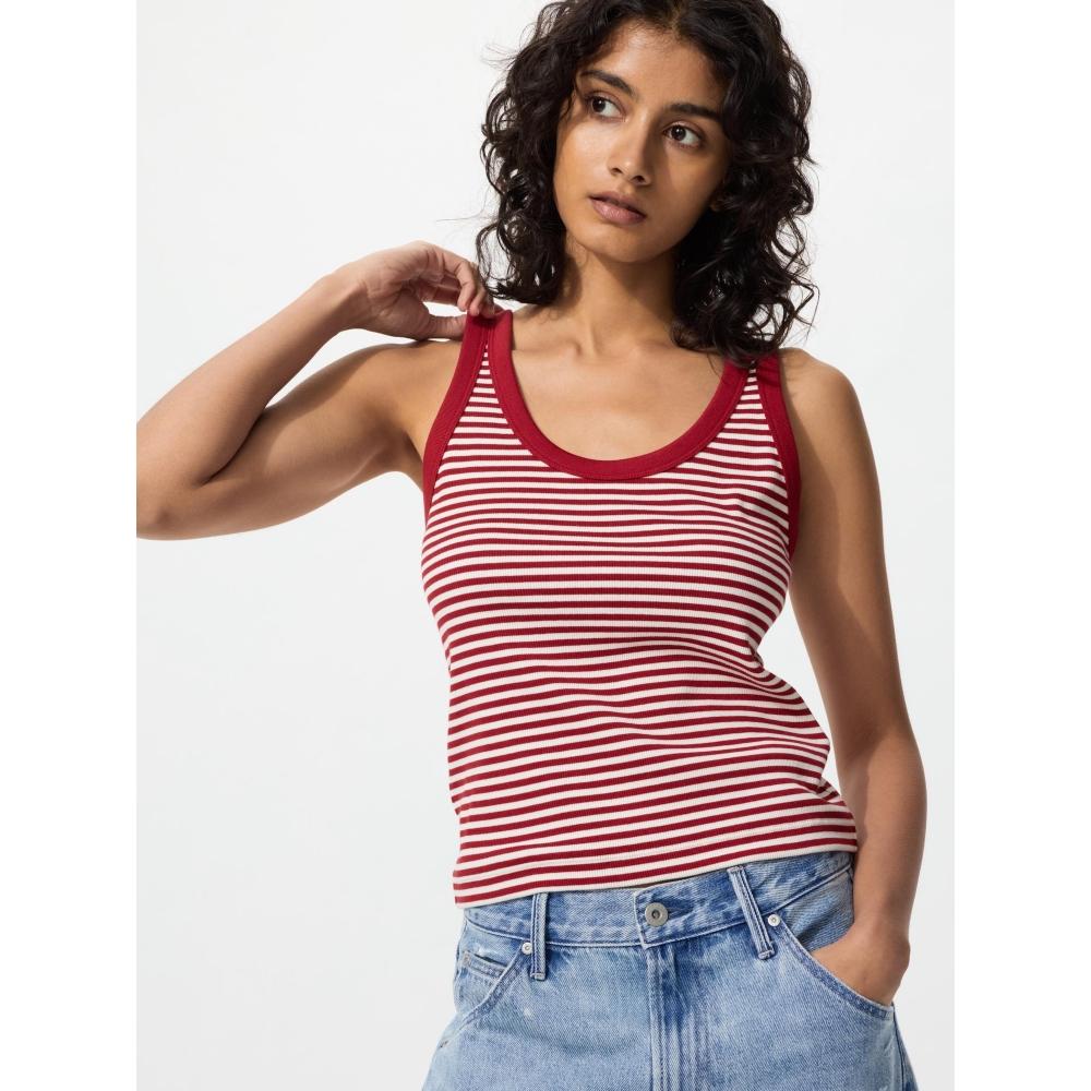 Uniqlo Soft Lip Tank Top  Stripe 