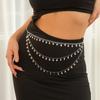 Sexy Fashion Star Waist Chain Waist Chain Metal Multi-layer Butterfly Chain Body Chain Female