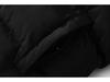 CrossTrapstar Men's Hooded Winter Jacket with Back Embroidery - American Street Loose Fit Hip Hop Style Cotton Coat