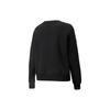 Puma Large Logo Print Crew Neck Sweatshirt Women Tops Black 535276-01