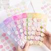 18pcs/set Retro Envelop Seal Sticker Vintage European Style Wax Stamp Sticker Cute 3D Stereo Gradient Color Scrapbook Sticker