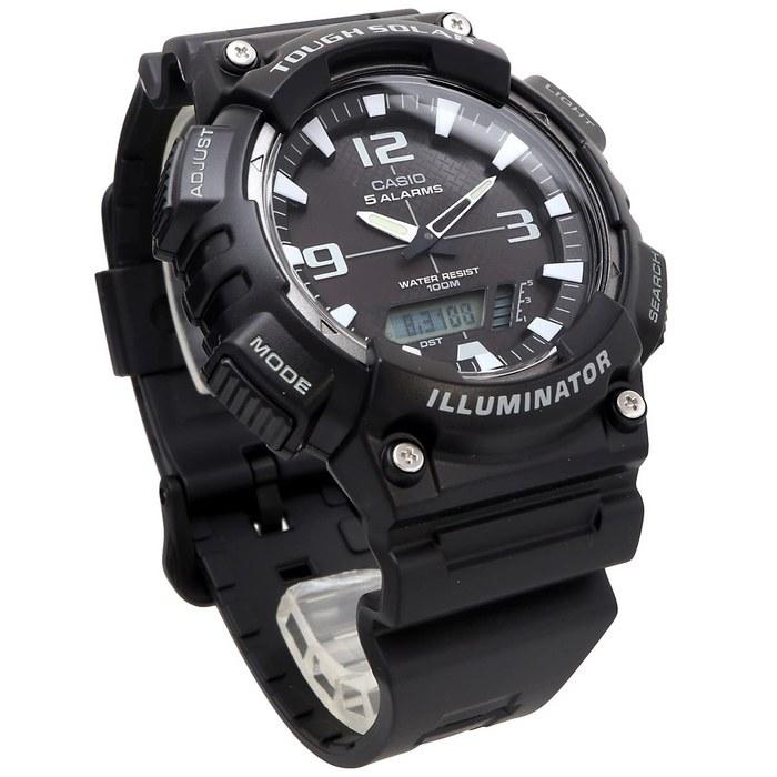 Casio Tough Solar Analog-Digital Quartz Watch AQ-S810 Series Men's (Black AQ-S810W-1AV)
