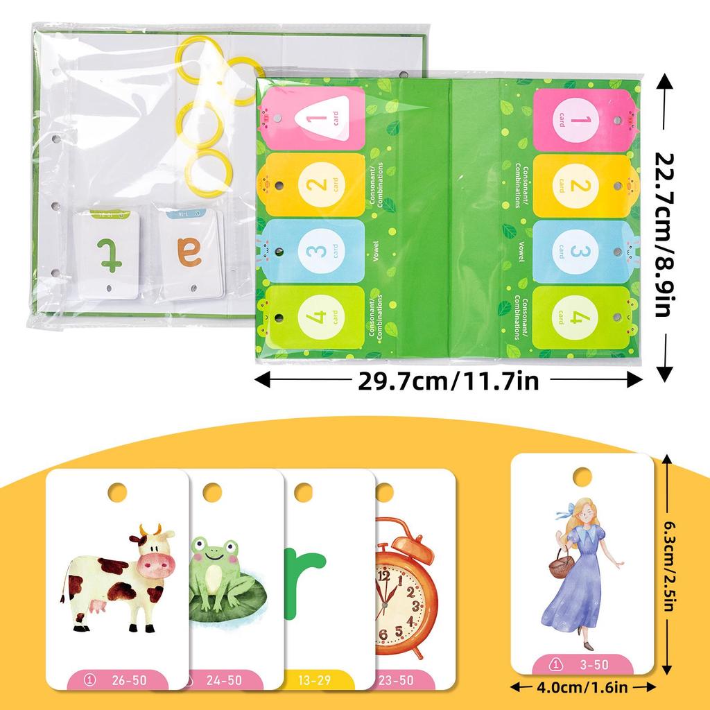 129 Educational Visual Word Flashcards for Early Learning and Parent-Child Interaction
