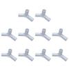 Convenient Canopy Pole Tees for Garden Plant Supports Pet Beds (16mm I D 10PCS)