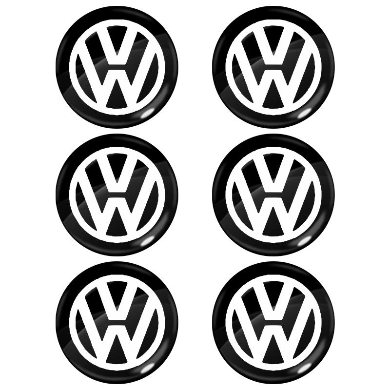 

Наклейки на замочную скважину автомобильного замка Защита дверного замка Автомобильные 3D-наклейки для Volkswagen Golf-6 7 4 5 POLO Passat B5 B6 B7 T4 T5 Tiguan Jetta Gol 6pcs