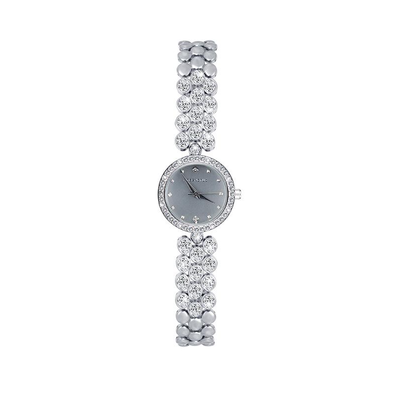 Fashion Diamond-Encrusted Women S Watch Fritillary Small Zircon Bracelet Metal Band Quartz Waterproof Watch