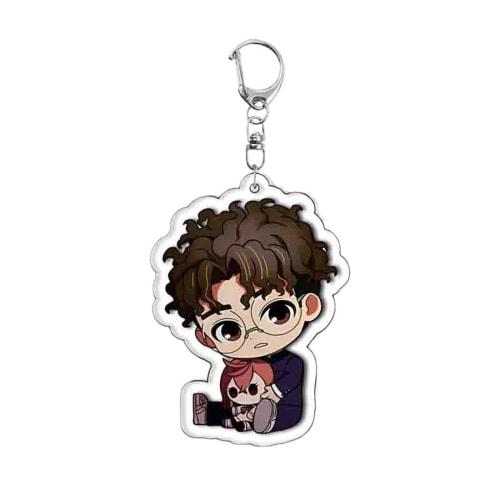 LEBINDY Dandadan Keychains (Set of 6) - Dandadan, Momo Ayase, Ken Takakura, Turbo Babaa, Hoshiko Ayase, Acrylic Keychain Pendants, Decorative Anime Ch