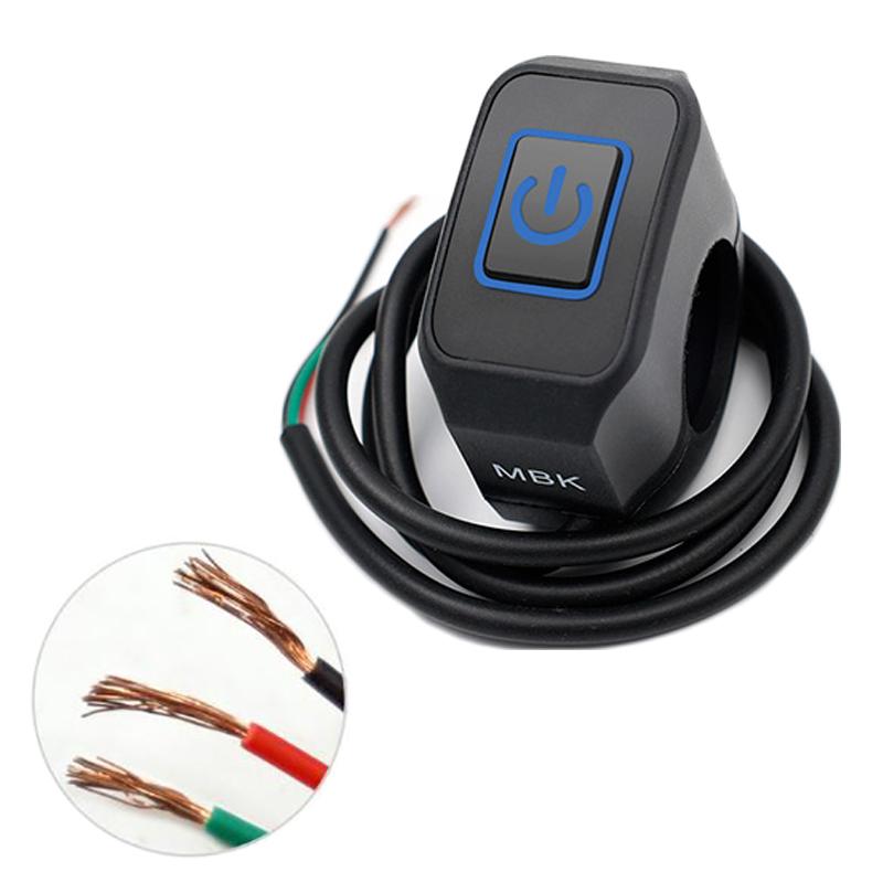 1/2pcs Motorcycle Handlebar Switch ON OFF Headlight Horn Control Modification Switch 22mm Waterproof Button Accessories12V
