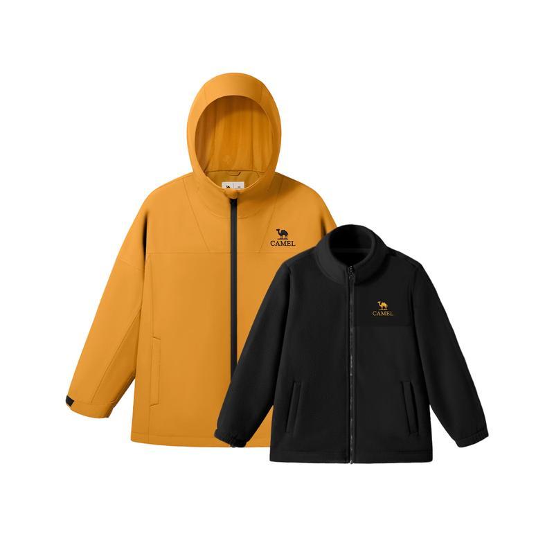 Camel Kids' 3-in-1 Waterproof Windproof Outdoor Jacket