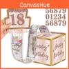 Pink Gold Digital Number Gift Box With Storage For Birthday Parties And Celebrations
