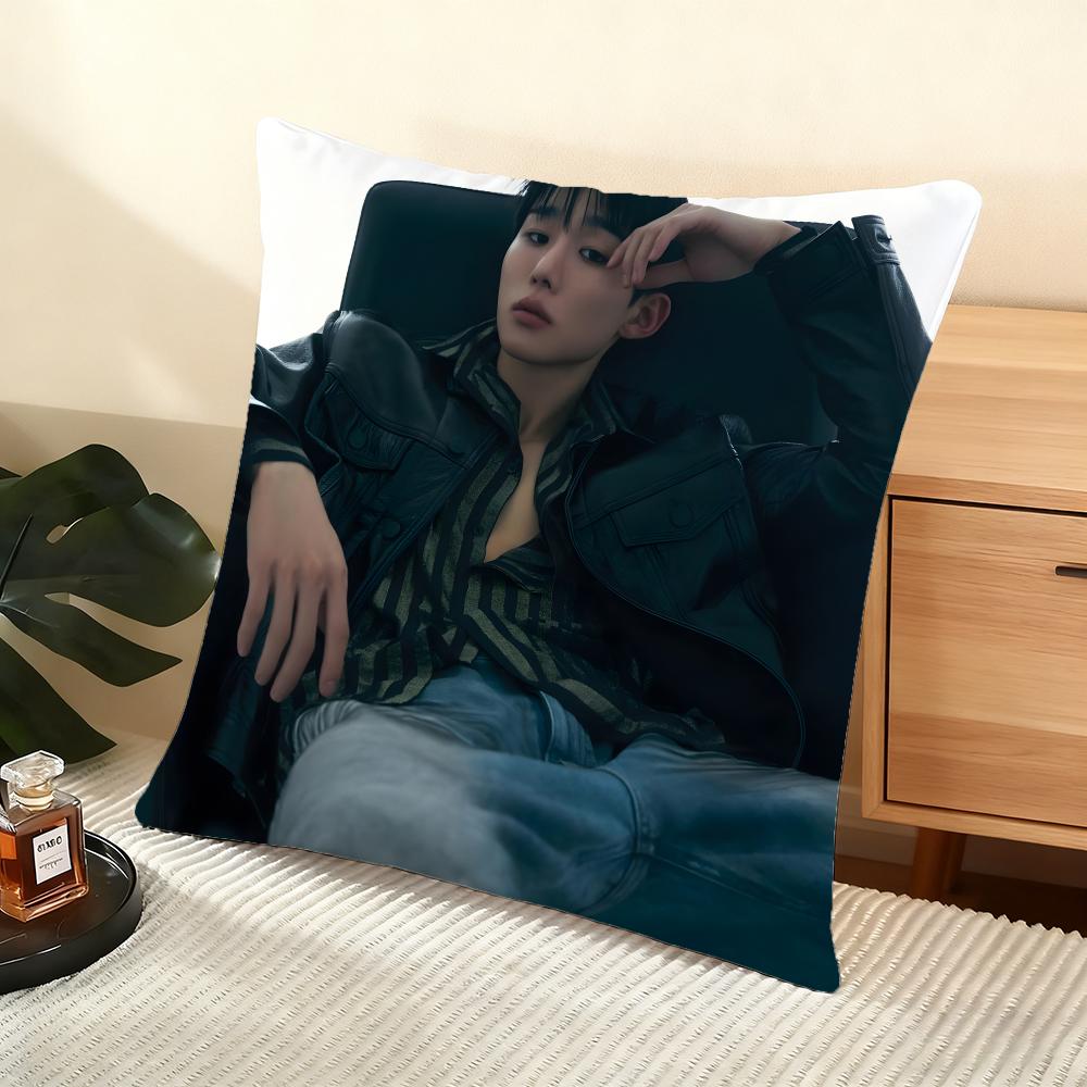 Seo Bumjune Actor Cushion Cover Silky Short Plush Home Sofa Cushion Cover - Invisible Zipper Home Decoration