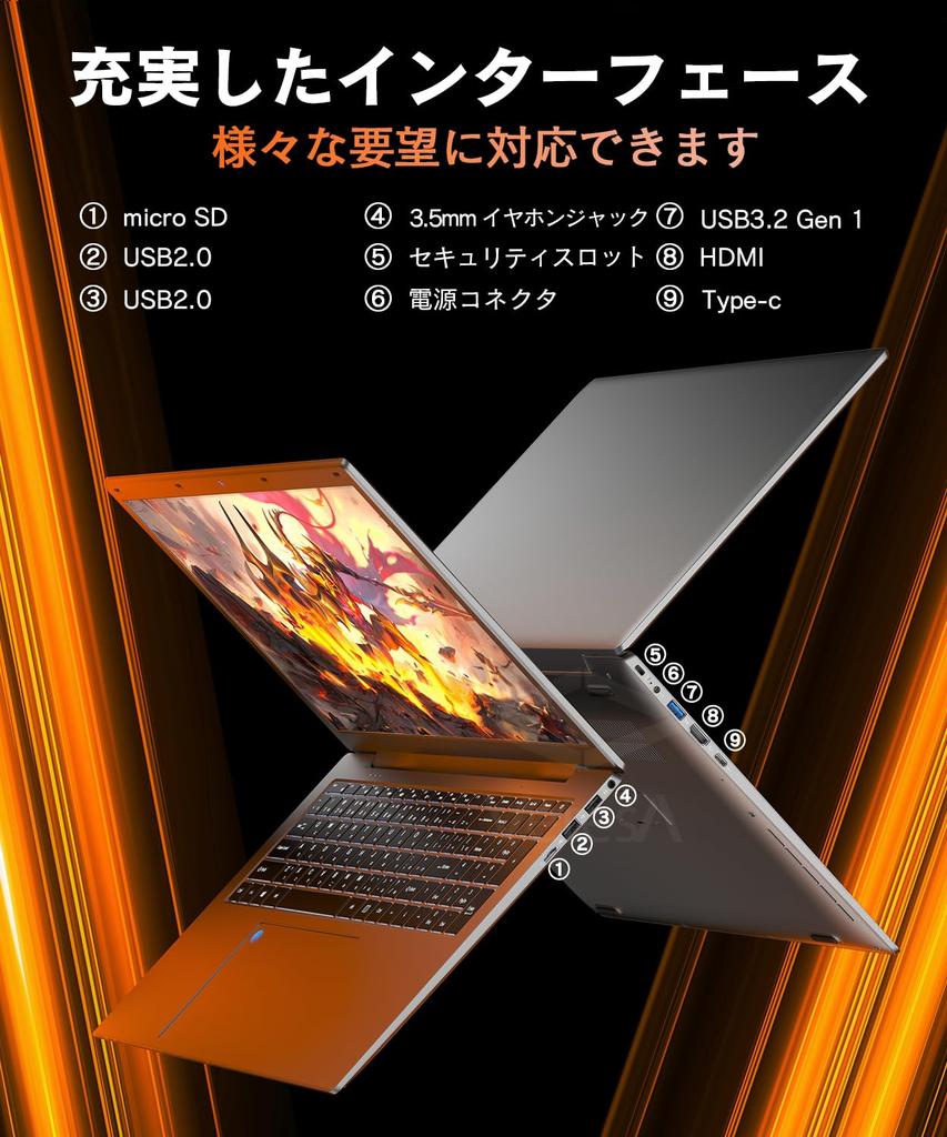 VETESA N95 Laptop with Office DDR5 16GB 512GB NVMe Windows 11 Fingerprint Smooth Up to Numeric and Japanese Keyboard 17.3-inch 2024, RAM, SSD, Pro,