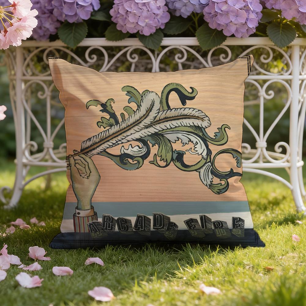 Arcade F-Fire Band Cushion Cover Home & Car Dual-Scene Pillow Cover: Reversible for Premium Comfort