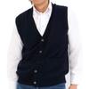 Gobi Cashmere Button Knit Cashmere 100% Men's Vest, Color Black, Size Large, Vest, Cashmere, Men's