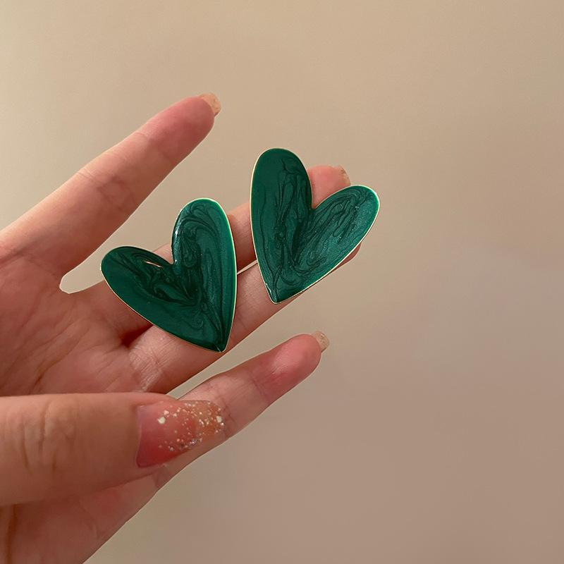 Silver Needle Zircon Earrings Retro Light Luxury Court Style Stud Earrings Niche High-end Earrings