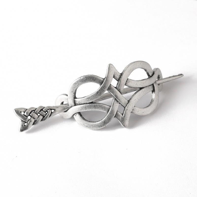 European & American Retro Celtic Knot Hairpin - Metal Crown Updo Clip