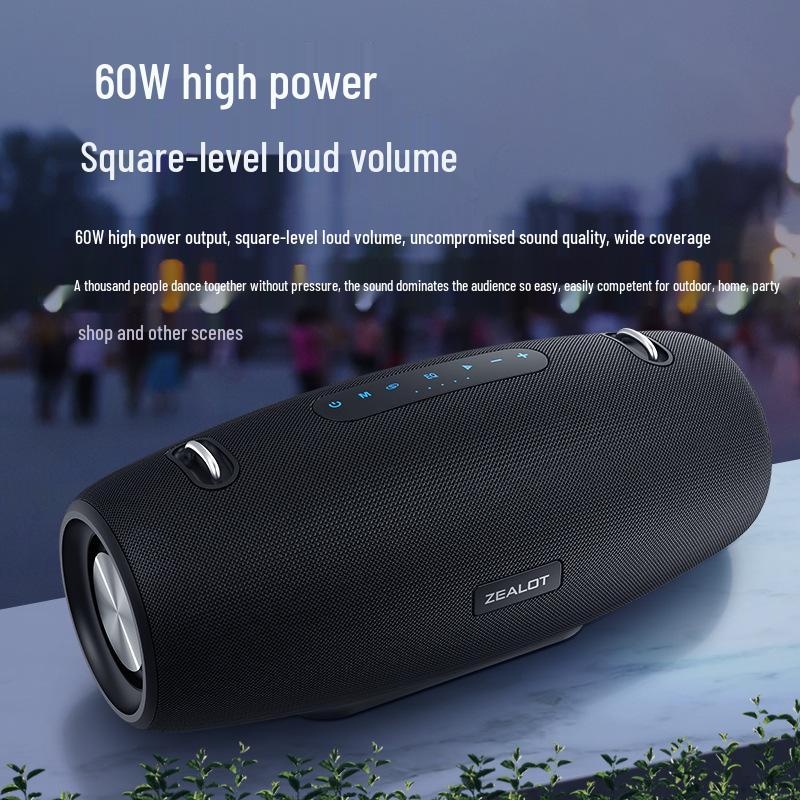 Zealot S67 Portable Outdoor Bluetooth Subwoofer Speaker