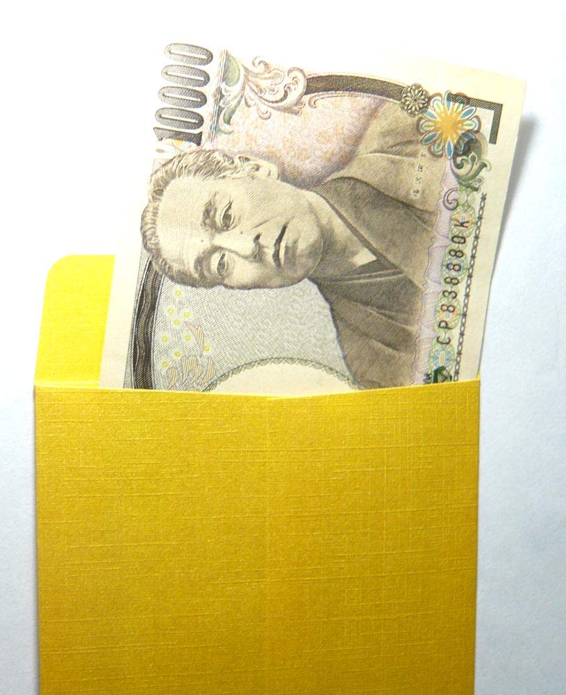 Kawasumi Washi Yen Pack of 20 Paper, Gold, 10,000 Envelopes,
