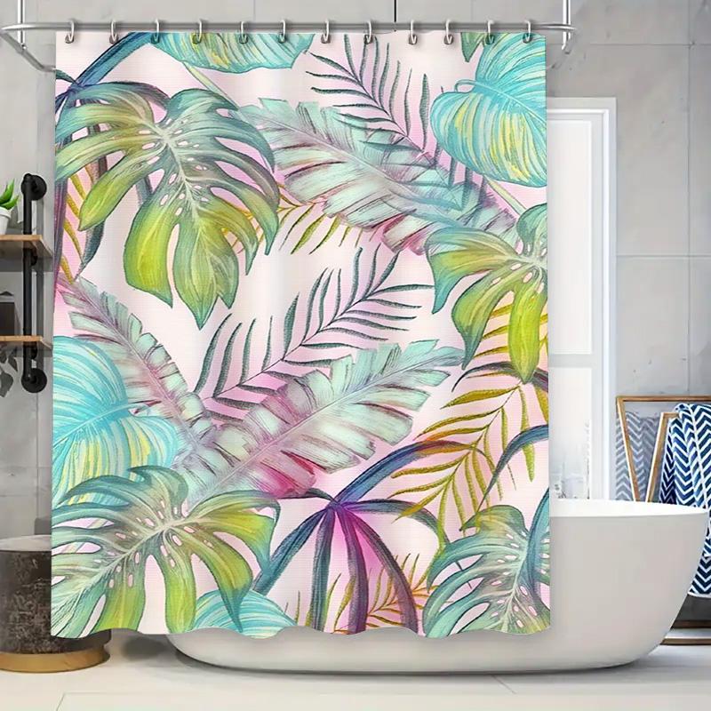 Pug Shower Curtain Dog Bathroom Decor Rustic Tree Design Personalized Home Decoration Waterproof Fabric Customizable Size Made i