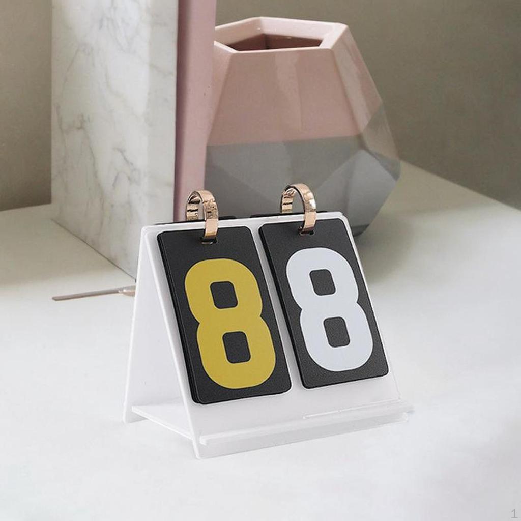 Karten Brettspiel Anzeigetafel Klappzahlen Punktezähler Desktop Kompakt Acryl Manuell Große Zahlen