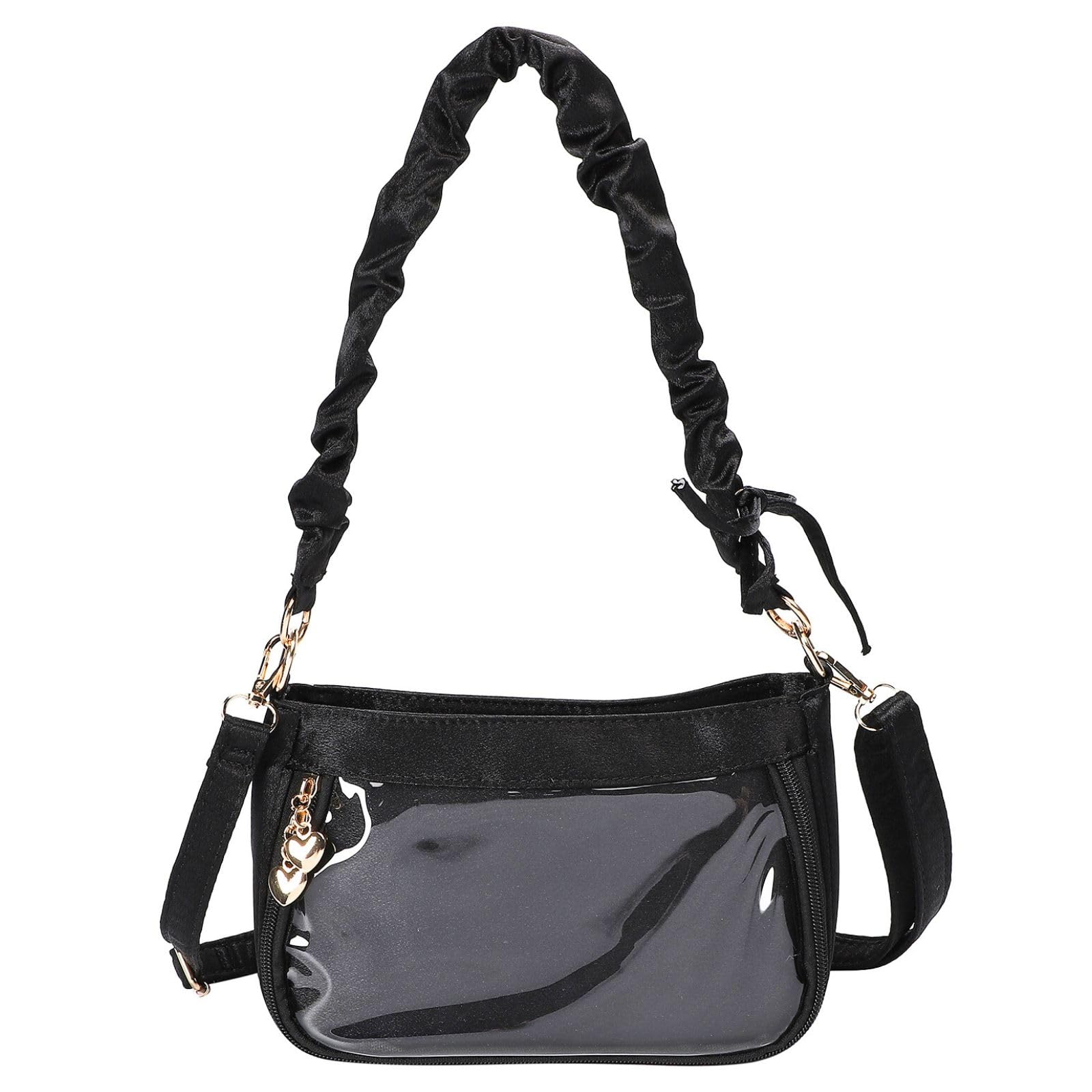 

Ita Small Shoulder Mini Ita Satin Gathered Shoulder Perfect for Otaku Cute and Available in and Light Blue [Harujio] Bag, Bag, Bag, Bag, Activities, чорний