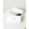 [26SS] Logo Embroidered Cotton Blend Mid-Length Socks Pattern Set of 3 HISS6E900IV