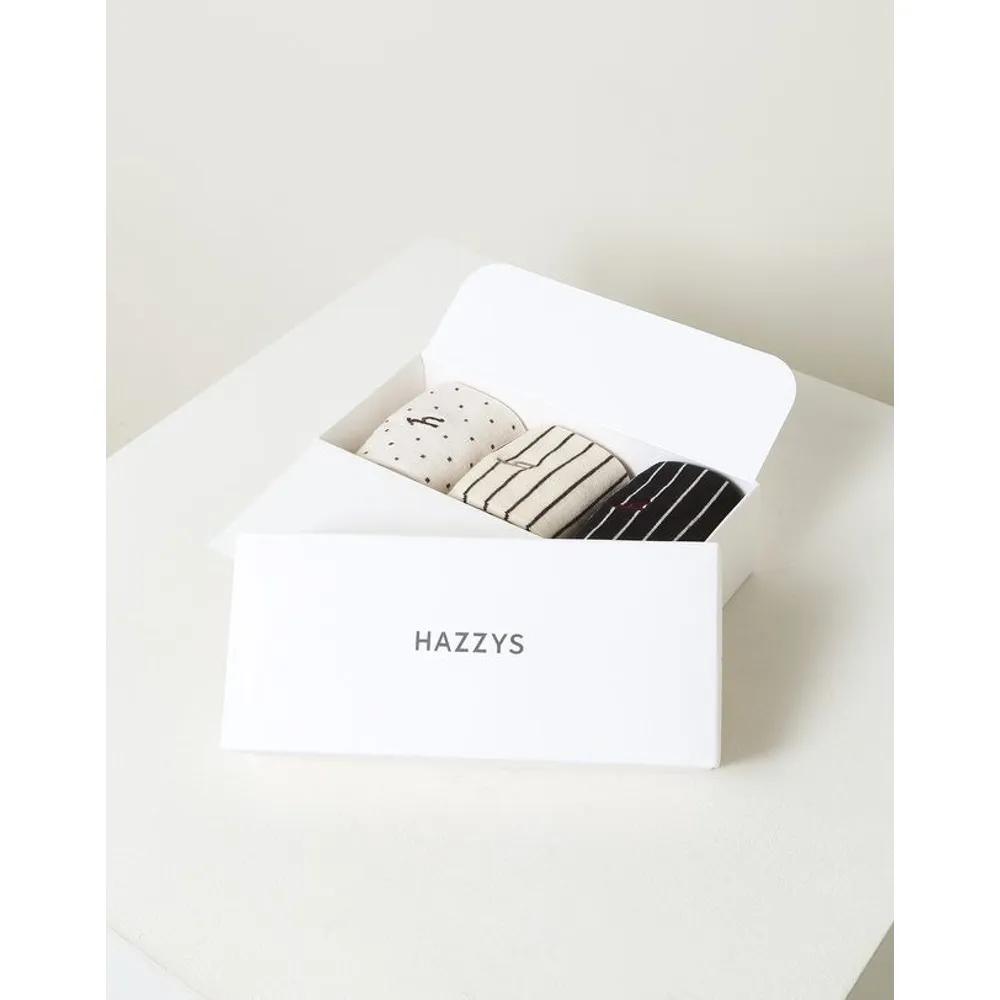 [26SS] Logo Embroidered Cotton Blend Mid-Length Socks Pattern Set of 3 HISS6E900IV