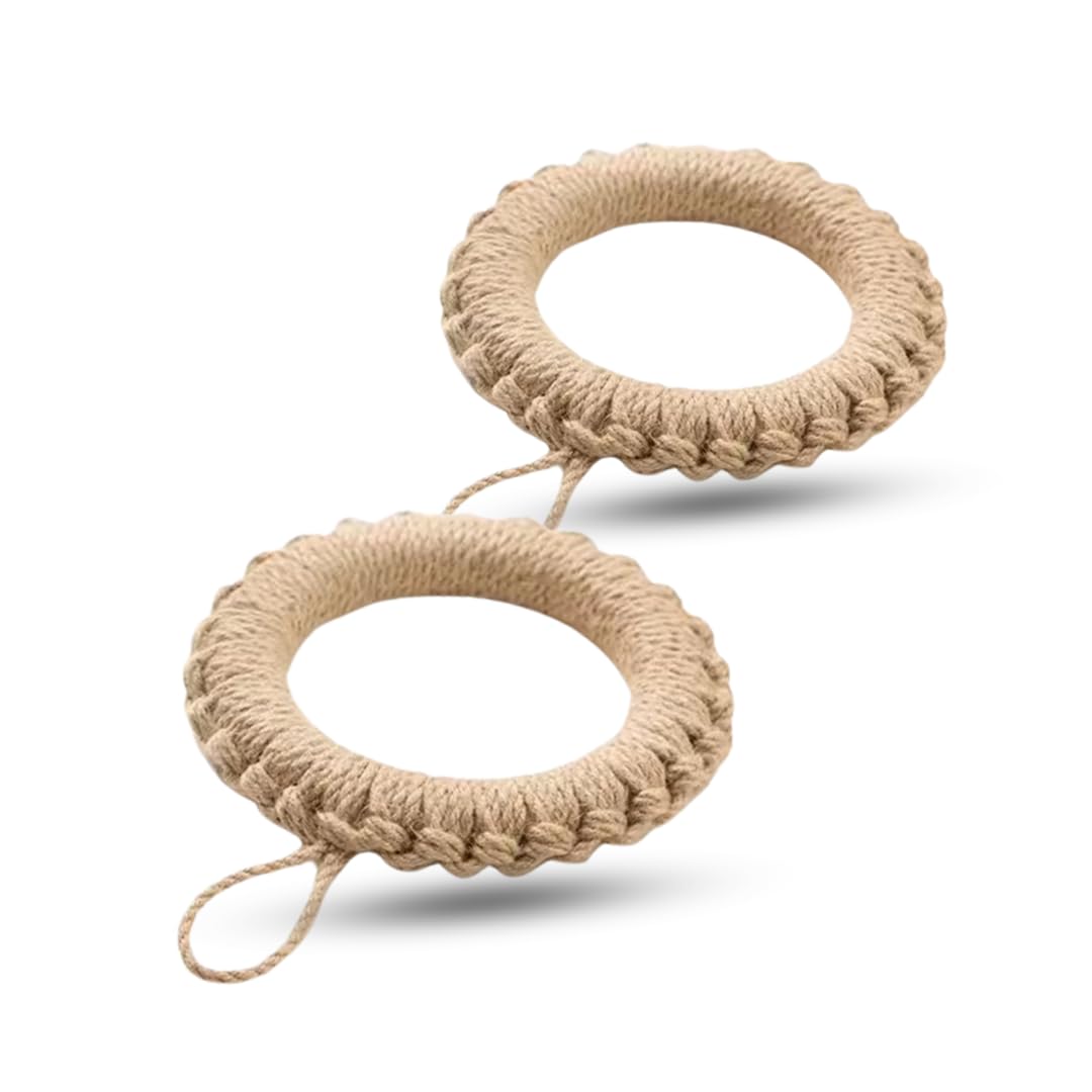 

RegiProb Подставка из пеньковой веревки, Термостойкая, Круглая, Натуральный материал, с крючком, 19 см, Набор из 2 штук