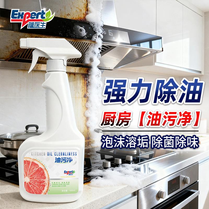 Oil Stain Cleaning Kitchen Range Hood Powerful Detergent Heavy Oil Remover Foam Type Oil Stain Eliminator