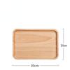 Natural Oak Tray Rectangular European Solid Wood Plate Household Tea Cup Storage Tray Cake Bread Fruit Snack Plate