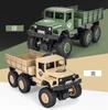 WEECOC RC Military Truck Remote Control Simulation Car Independent Shock Educational Popular Gift Car, Off-Road Toy, 6-Wheel Vehicle, Model, 4-Wheel