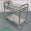 ZLIII 2-Tier Stainless Steel Mobile Seasoning Cart