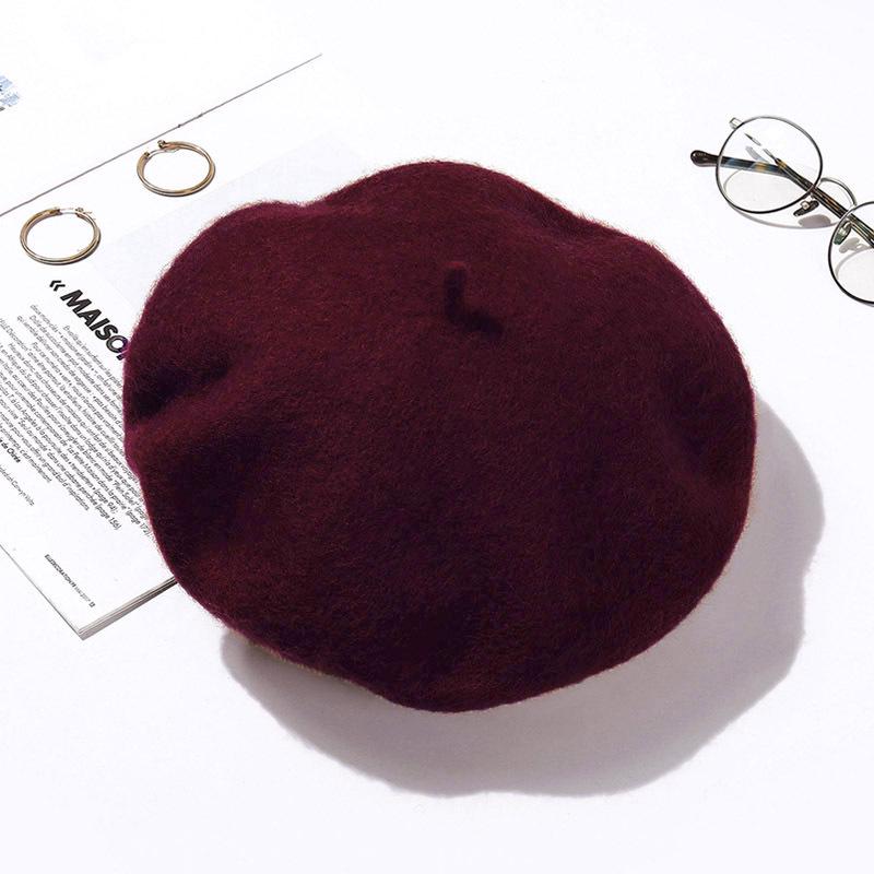 Women's Retro Wool Beret - Autumn/Winter Korean Style Pumpkin Painter Hat