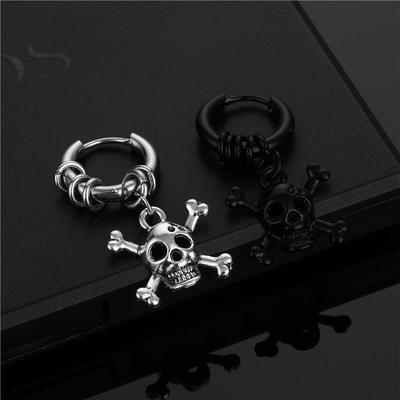 Jewelry For Women Men Hip Hop Piercing Earrings Pendientes Skull Bone Earring Statement Gifts