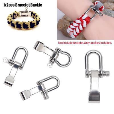 Bracelets Accessories U-Shaped Shackle Buckle Survival Rope Paracords O-Shaped Bracelet Buckles