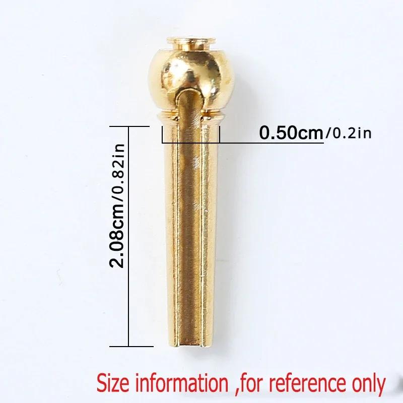 6 Stück Gitarrensaiten Nagel Metall Akustikgitarre Stegstifte Messing Gitarrensaiten Feste Kegel Saitenstifte Saitensattel Nägel