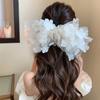 New Mesh Flower Bow Tie Hair Clip for Women Fashion Large Sweet Hairpin Barrettes Headdress Sweet Bride Hair Accessories