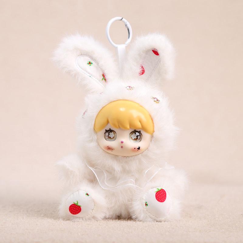 Plush Rabbit Doll Keychain With Pp Cotton Filling For Girls And Women