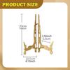 Plate Stand Display Brass Easel Artwork Storage Tabletop Art Holder Photo Picture Frame for