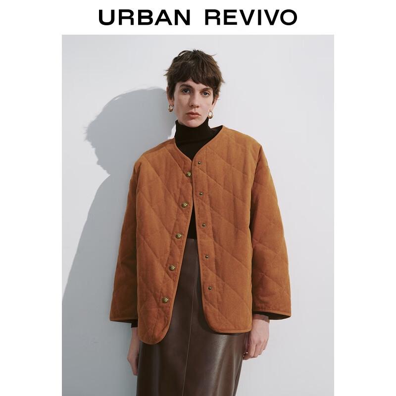 

UR Women s Retro Button Diamond Quilted Down Jacket XS