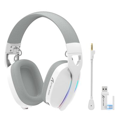 Auriculares Gaming MAMBASNAKE x ATTACK SHARK L90 con lightseed Inalámbricos Ligeros Canal Surround Estéreo 40mm Conexión Ruido Desmontable RGB Plegables