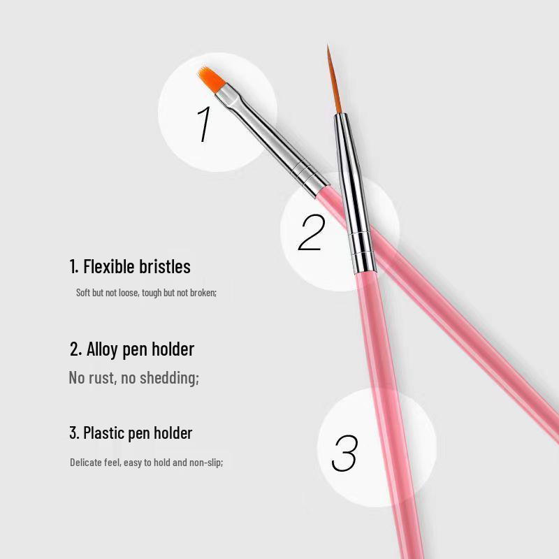 15-Piece Nail Art Brush & Dotting Pen Set